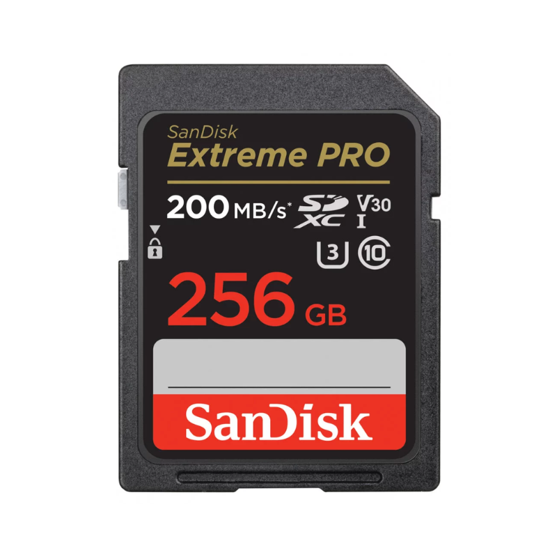 Carte mémoire SanDisk Extreme Pro SD 256Go-200MB/s