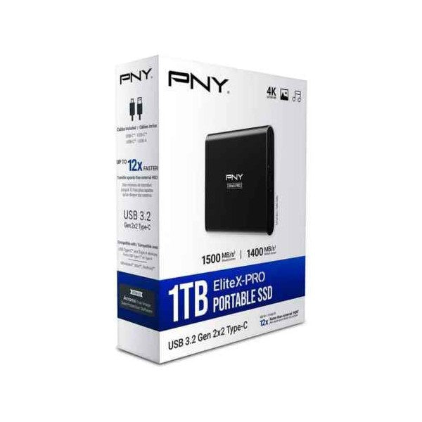 PNY SSD Externe EliteX- PRO Type-C 3.2 1TB – YAHYAOUI SHOP