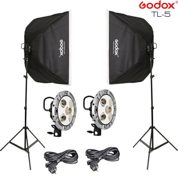 Godox – Kit TL-5 à 5 prises pour Studio Photo Éclairage continu