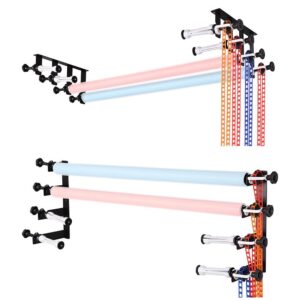Support Montage Mural avec Enrouleur pour 4 Fonds avec Contrepoids