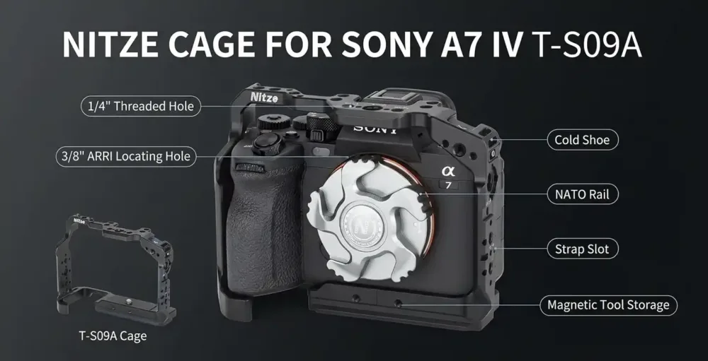 NITZE CAGE POUR SONY A7 IV T-S09A prix maroc yahyaoui shop yahyaouishop.com casablanca price moroc