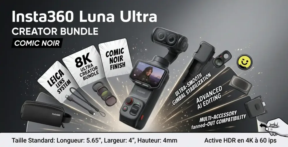 Insta360 Luna Ultra creator Bundle Cosmic Noir