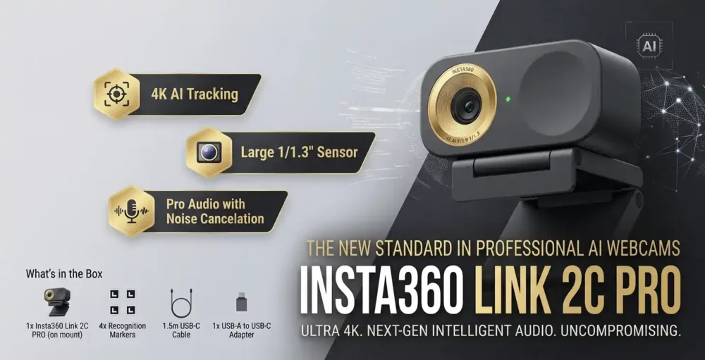 Insta360 Link 2C Pro prix maroc yahyaoui shop yahyaouishop.com casablanca price moroc
