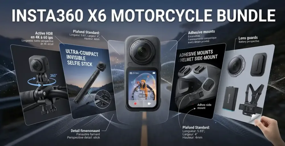 Insta360 X6 Motorcycle Bundle prix maroc yahyaoui shop